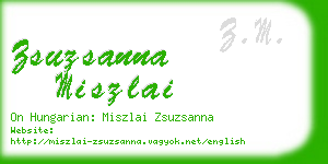 zsuzsanna miszlai business card